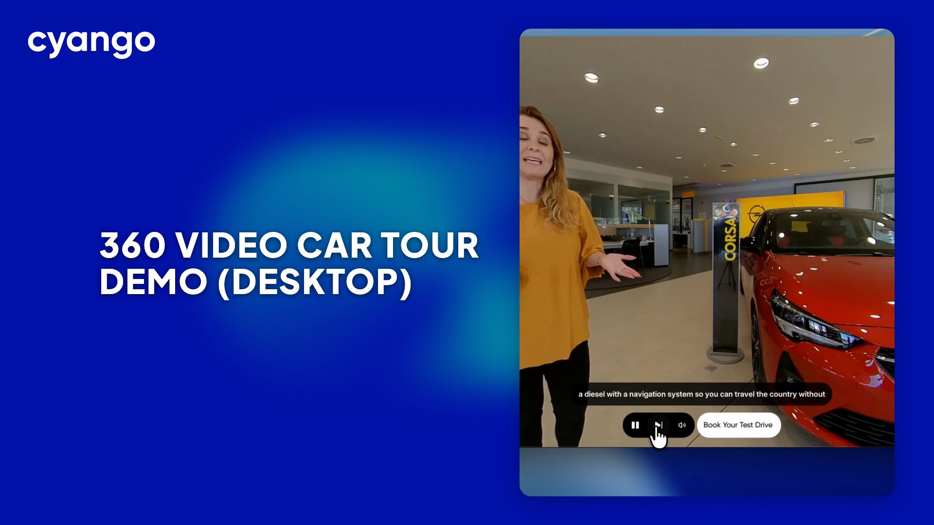 360 Video Car Tour Demo (desktop) - Learn