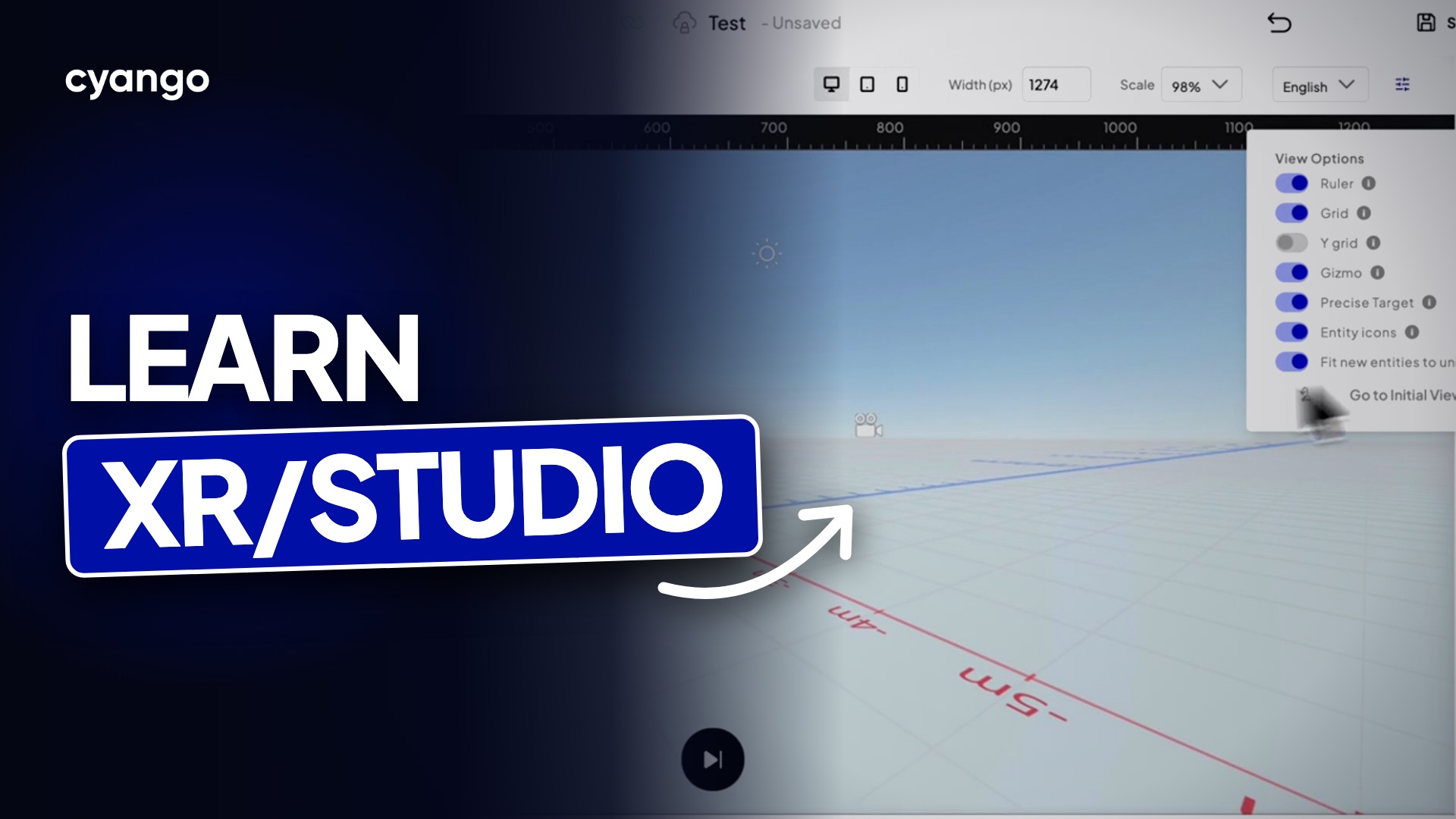 Cyango xr/studio Overview - Learn