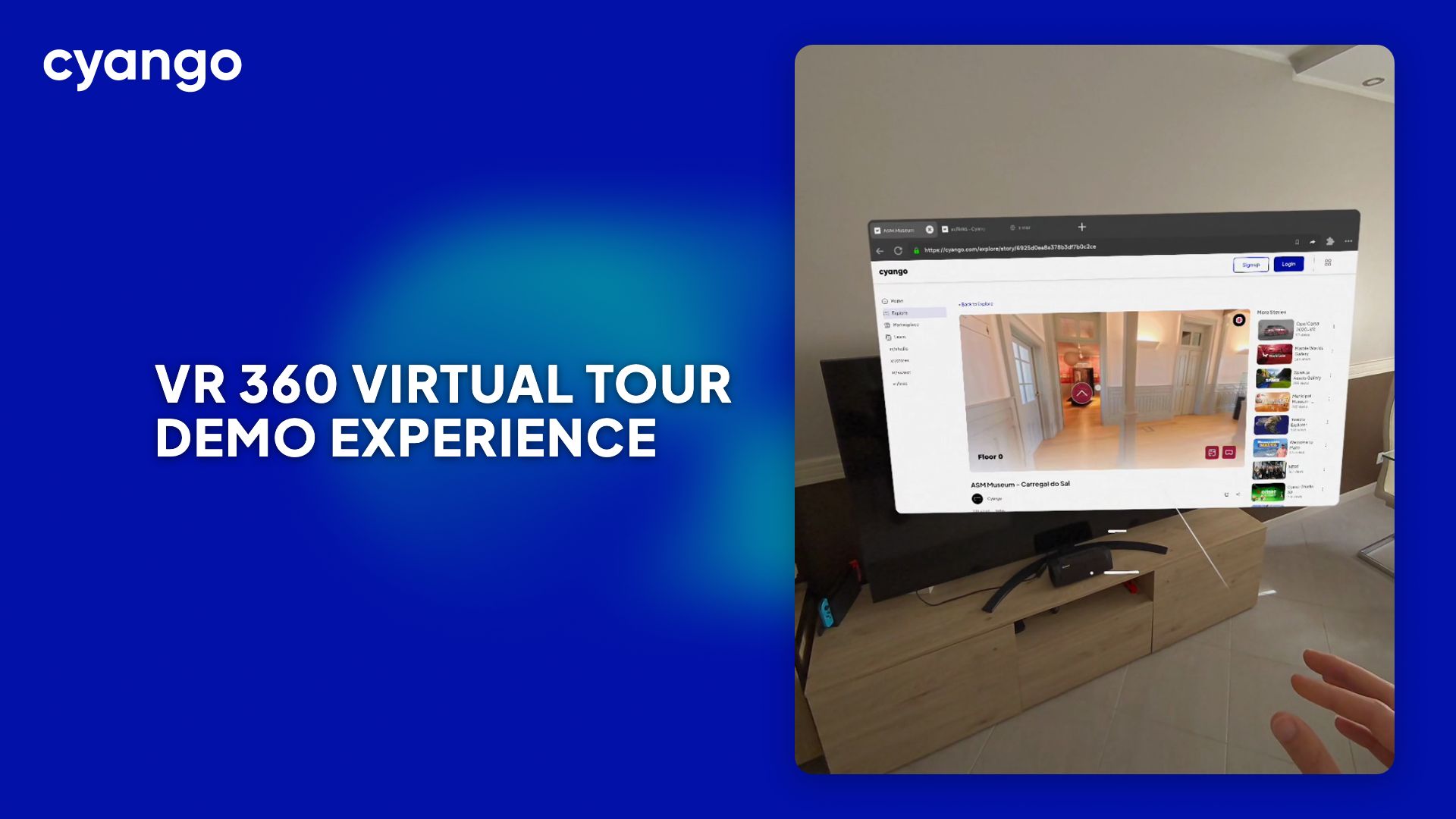 VR 360 Virtual Tour Demo Experience - Learn